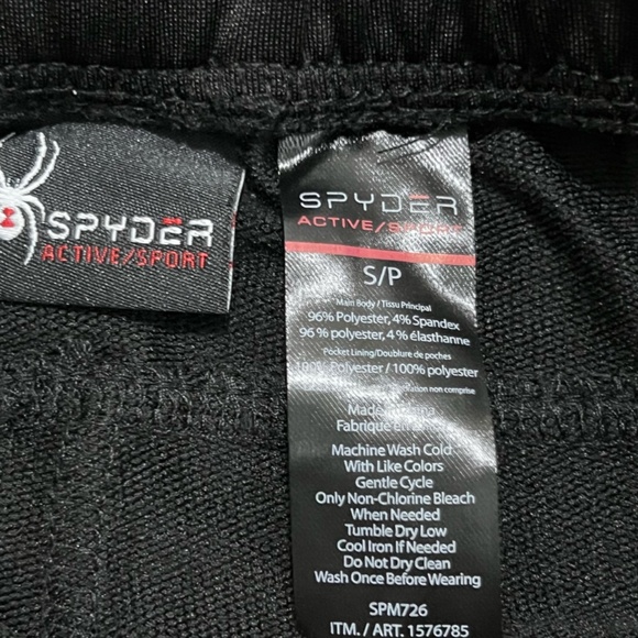 Spyder Men's Active Sport Pants Size Small Black - Picture 4 of 10